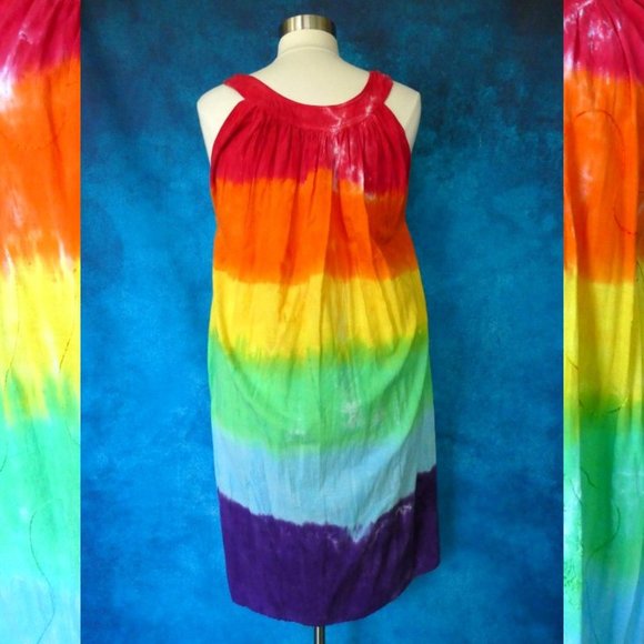 Jackpot Custom Tie Dye Festival Dress One Size - Picture 5 of 7